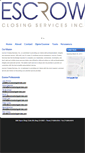 Mobile Screenshot of escrowclosingservices.com